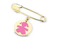 Broche Le Bebé Niño in Oro amarillo PMG010 - PMG010